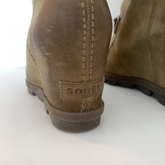 Sorel Ash Brown Joan of Artic Wedge II Boots - Picture 14 of 16